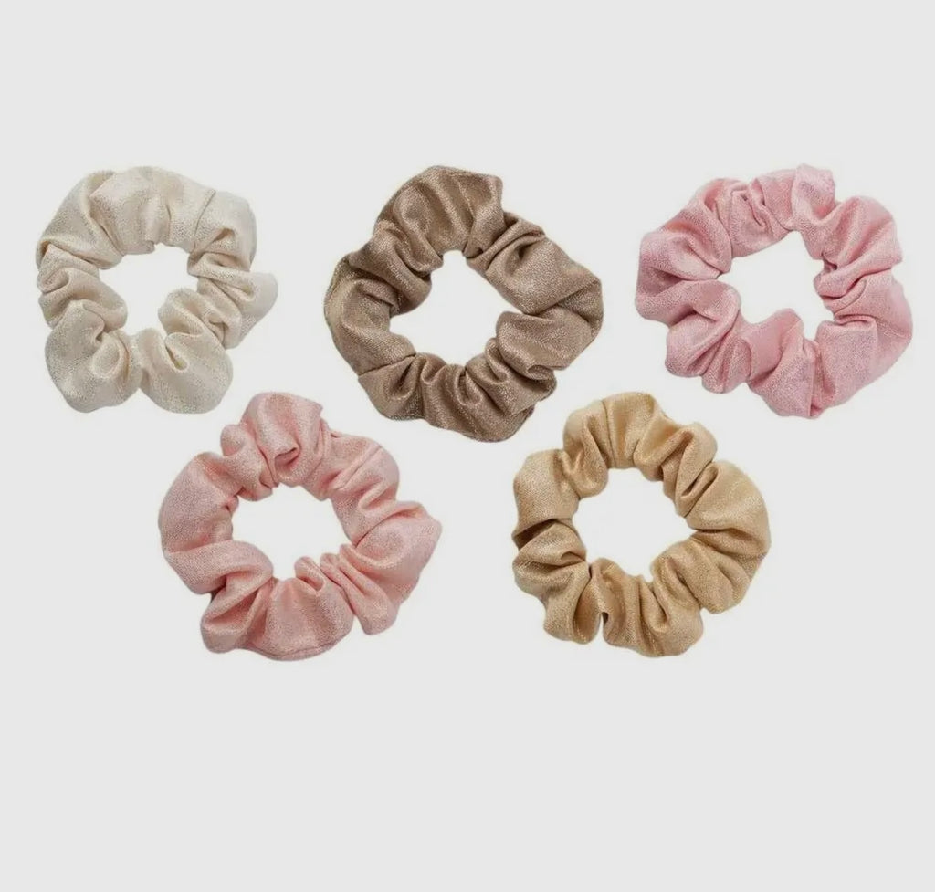 KITSCH Scrunchies Metallic (Blush)