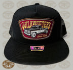 Ridge And Holler “Straight Pipes Black” Squarebody Flat Bill Hat