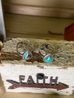 Western Teardrop Stone Adjustable Ring “Turquoise”