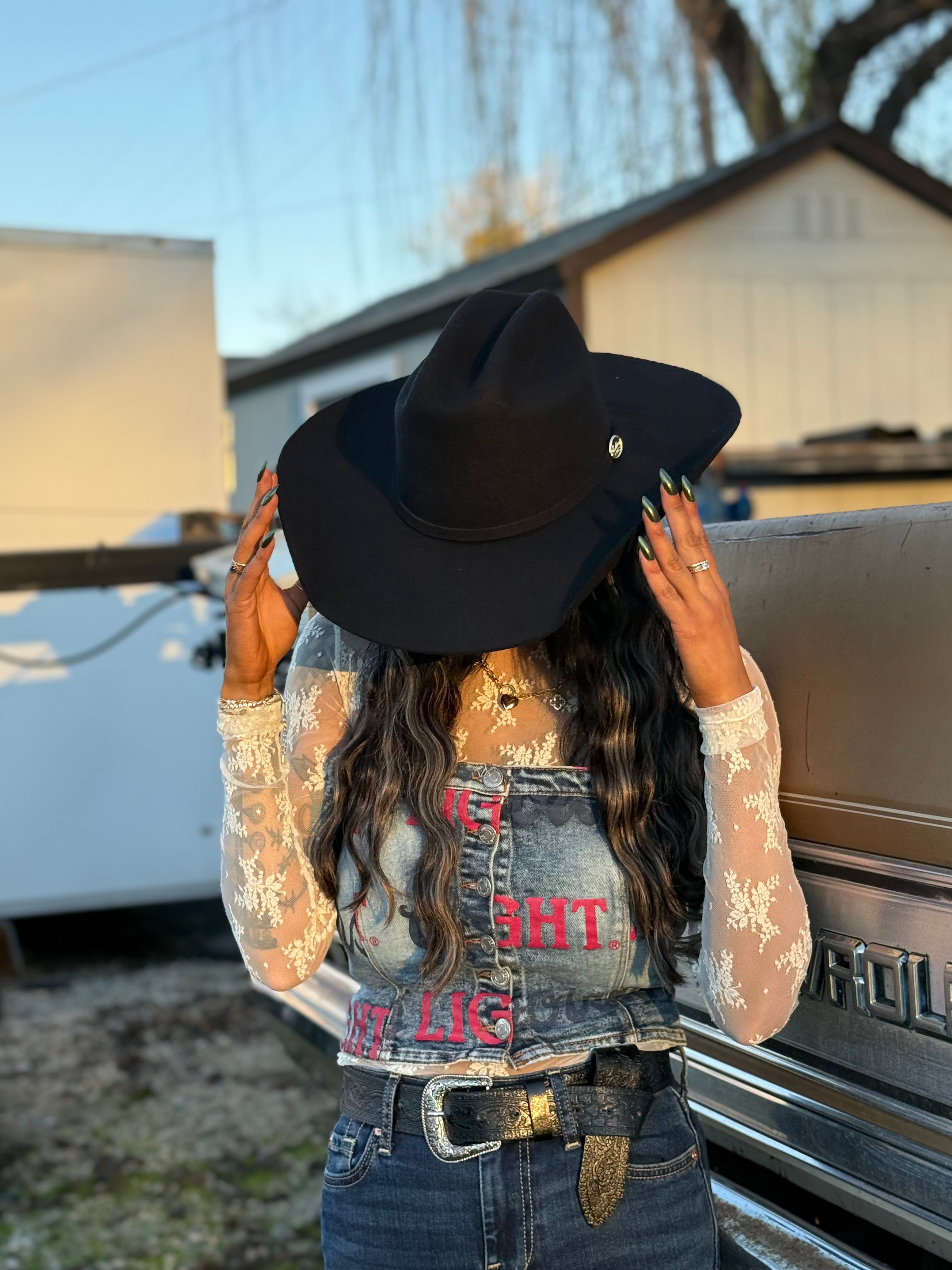 Brittany Aldean, Midnight Cowboy Hat Swc x BA