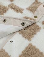The Dylan: Checkered Sherpa Jacket