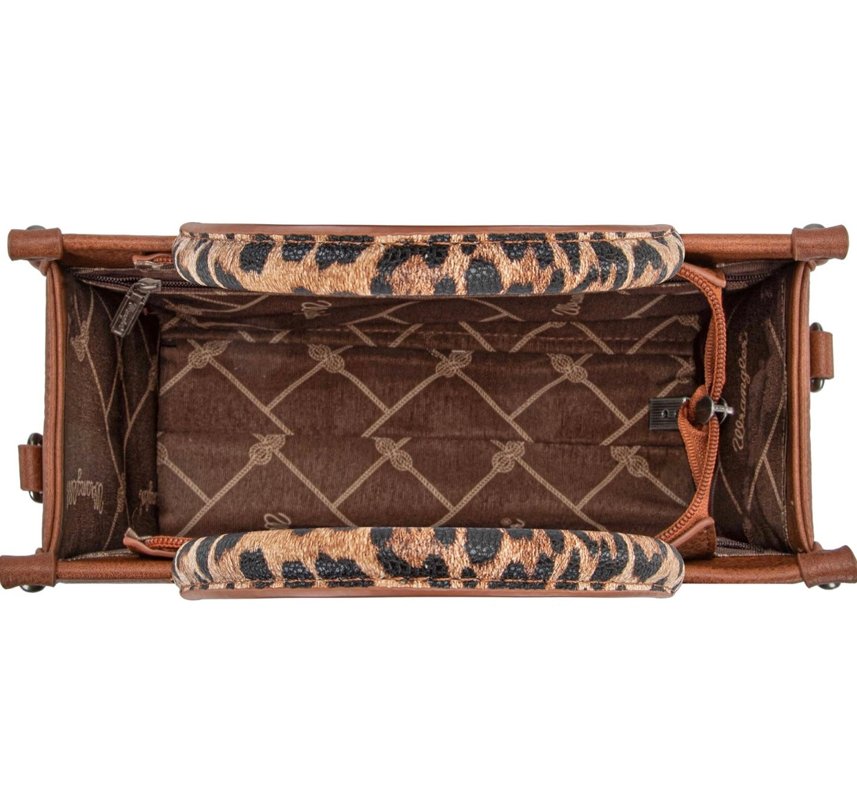 Wrangler southwestern print canvas tote leopard