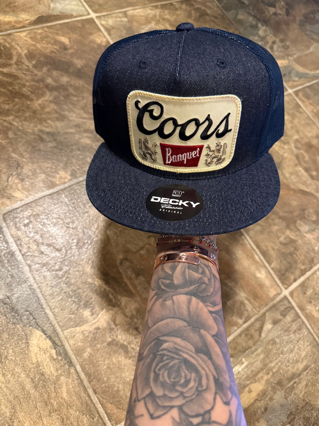 Coors Banquet Denim Workwear FlatBill Patch Hat