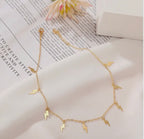 Gold-Tone Lightning Bolt Charm Necklace