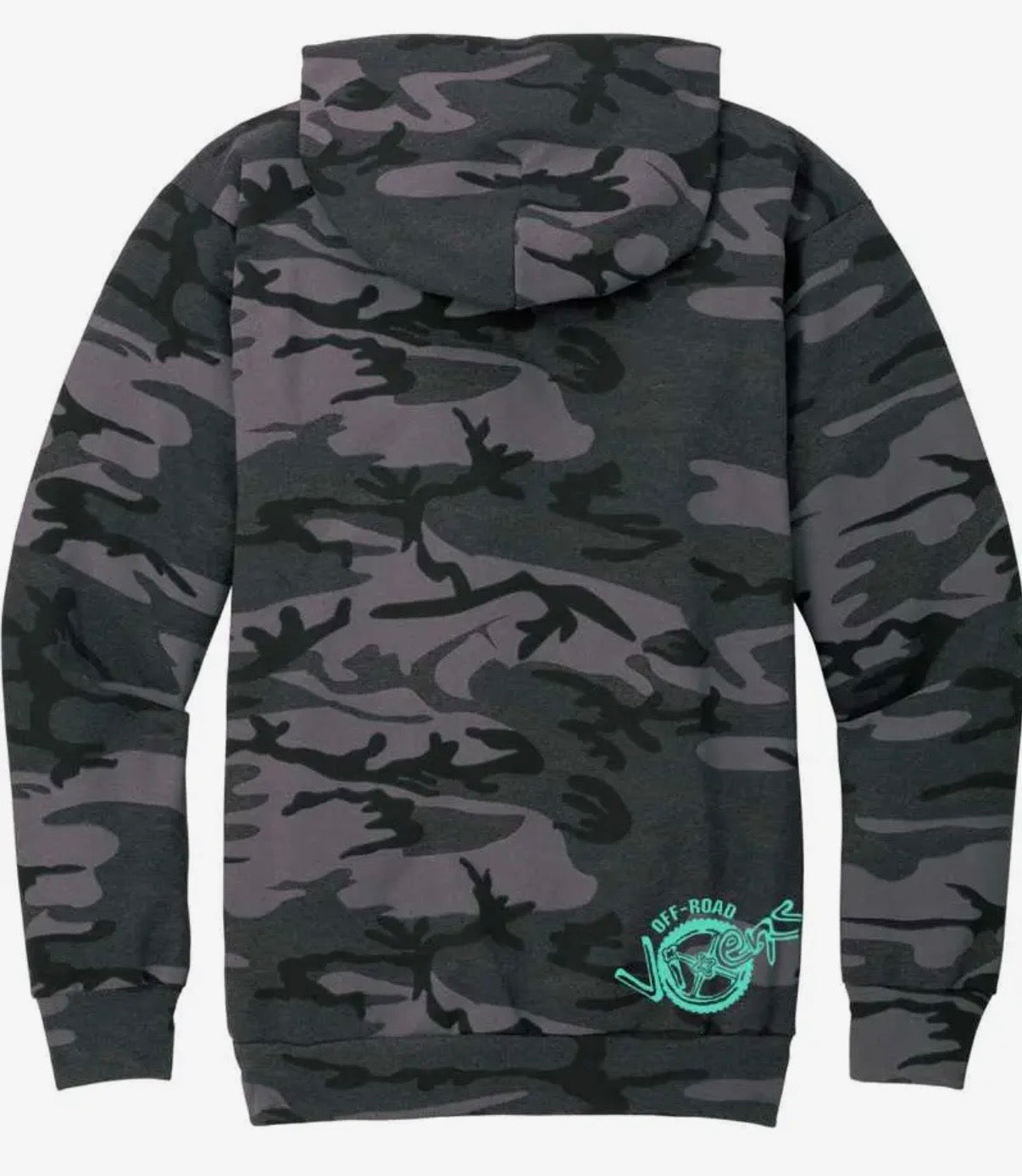 But Did You Die Hoodie “Teal & Camo”