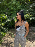 Dahlia Cheetah Overalls