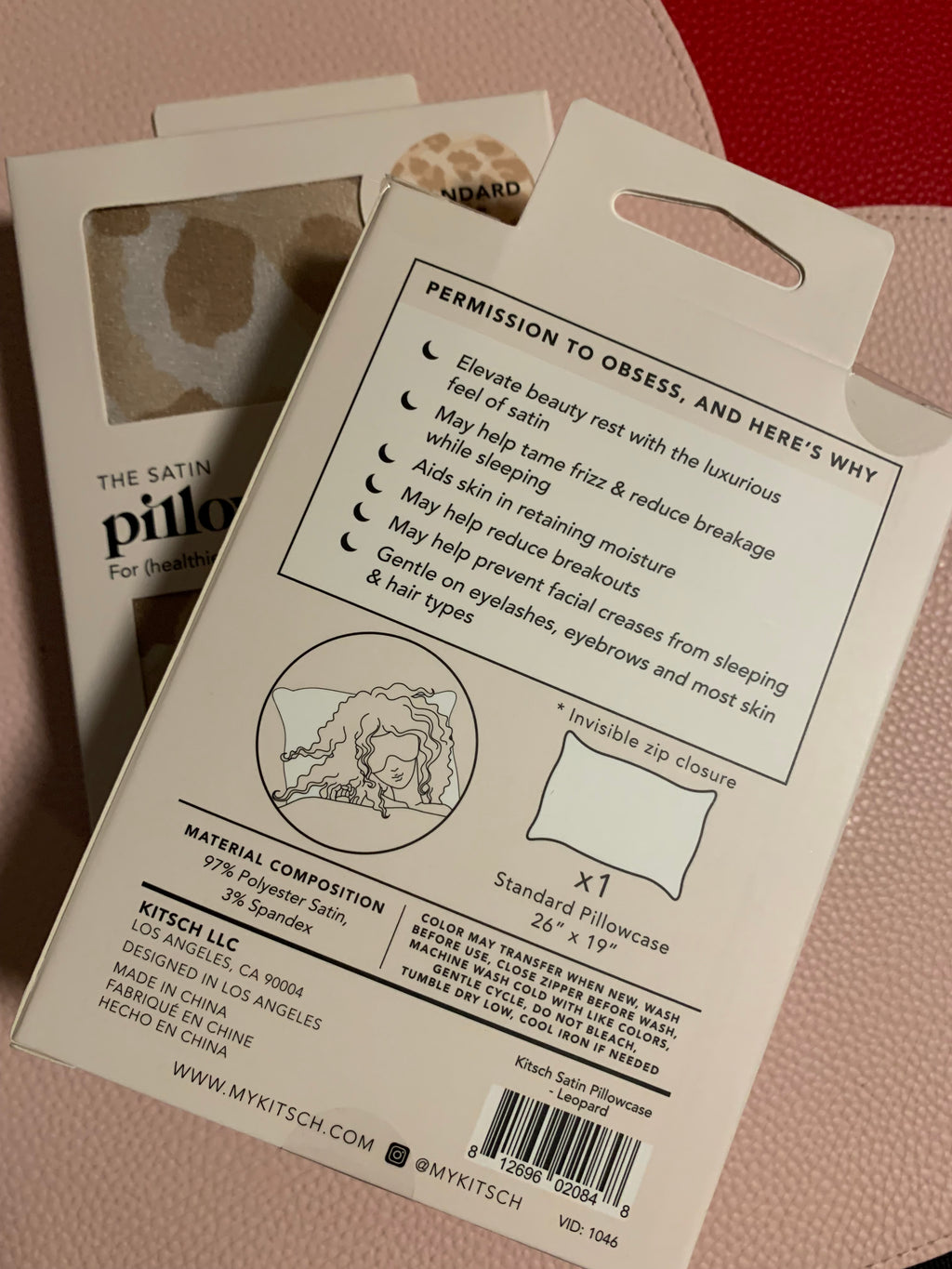 Satin Pillowcase - Leopard