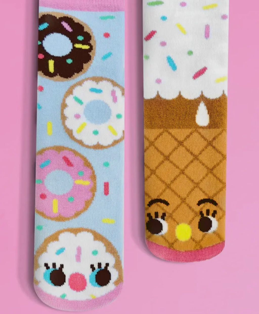 Donut & Ice Cream Mismatched Adult Socks