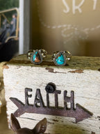 Western Teardrop Stone Adjustable Ring “Turquoise”