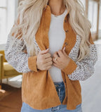 Mavis Leopard Patchwork Corduroy Jacket