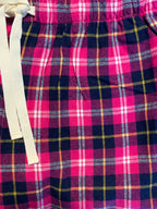 Plaid Lounge Pants with Pockets”Fuchsia”