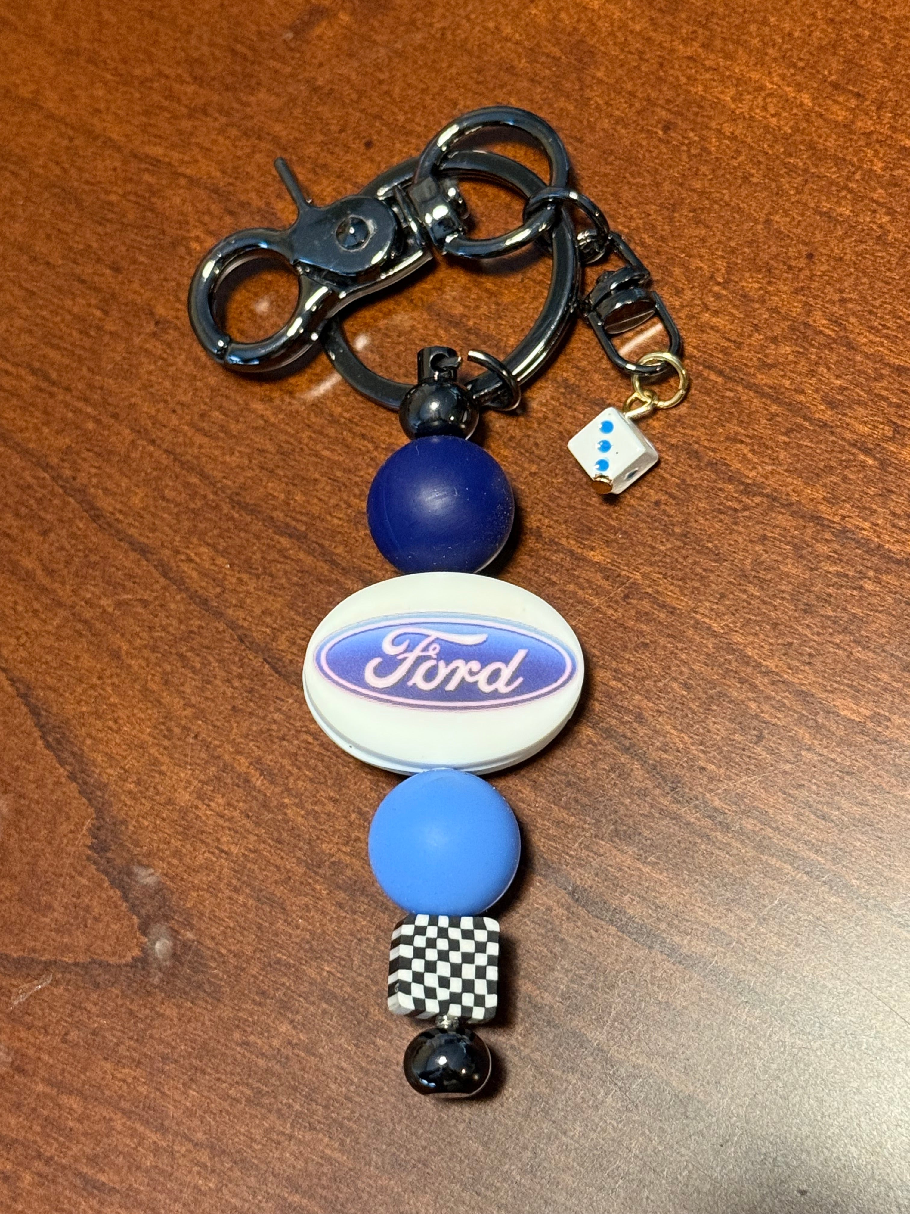Silicone Beaded, Handmade Keychains. 20+ designs!