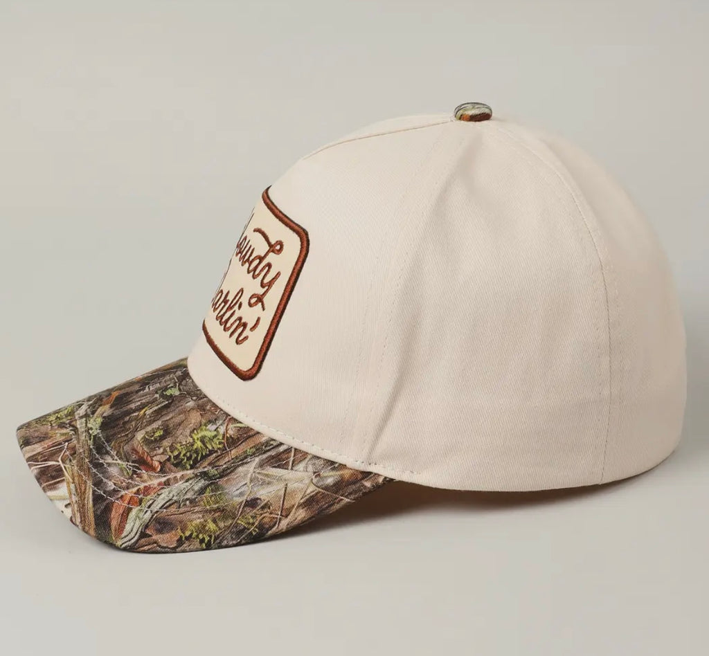 Howdy Darlin' Embroidery Patch Realtree camo cap