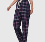 Plaid Lounge Pants with Pockets “Navy”