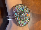 Western Cowboy Hat bling rhinestone Hinge Bracelet