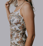 Buckaroo Western Cami Spaghetti Strap Mini Dress