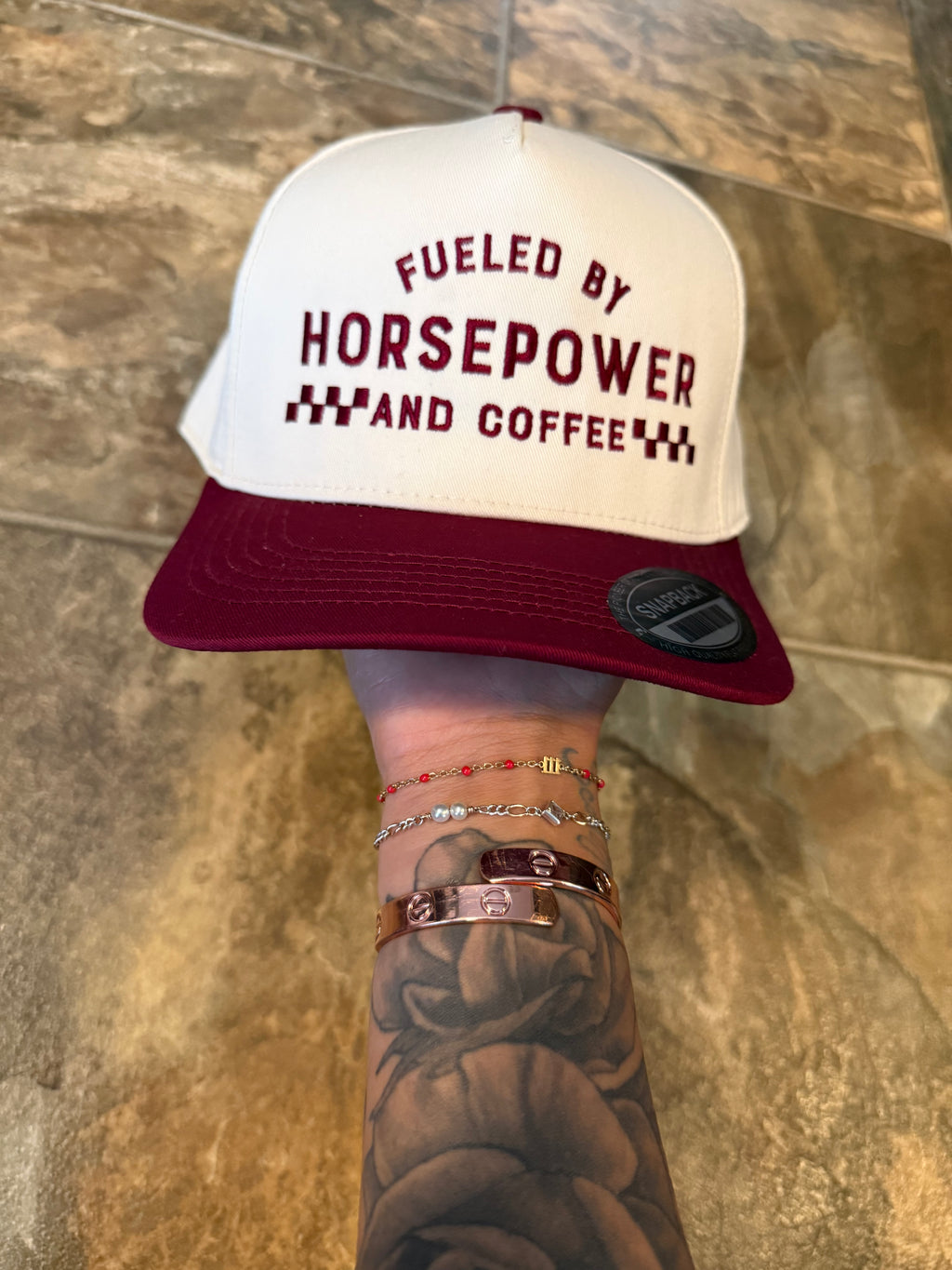 Fueled By Horsepower And Coffee SnapBack
