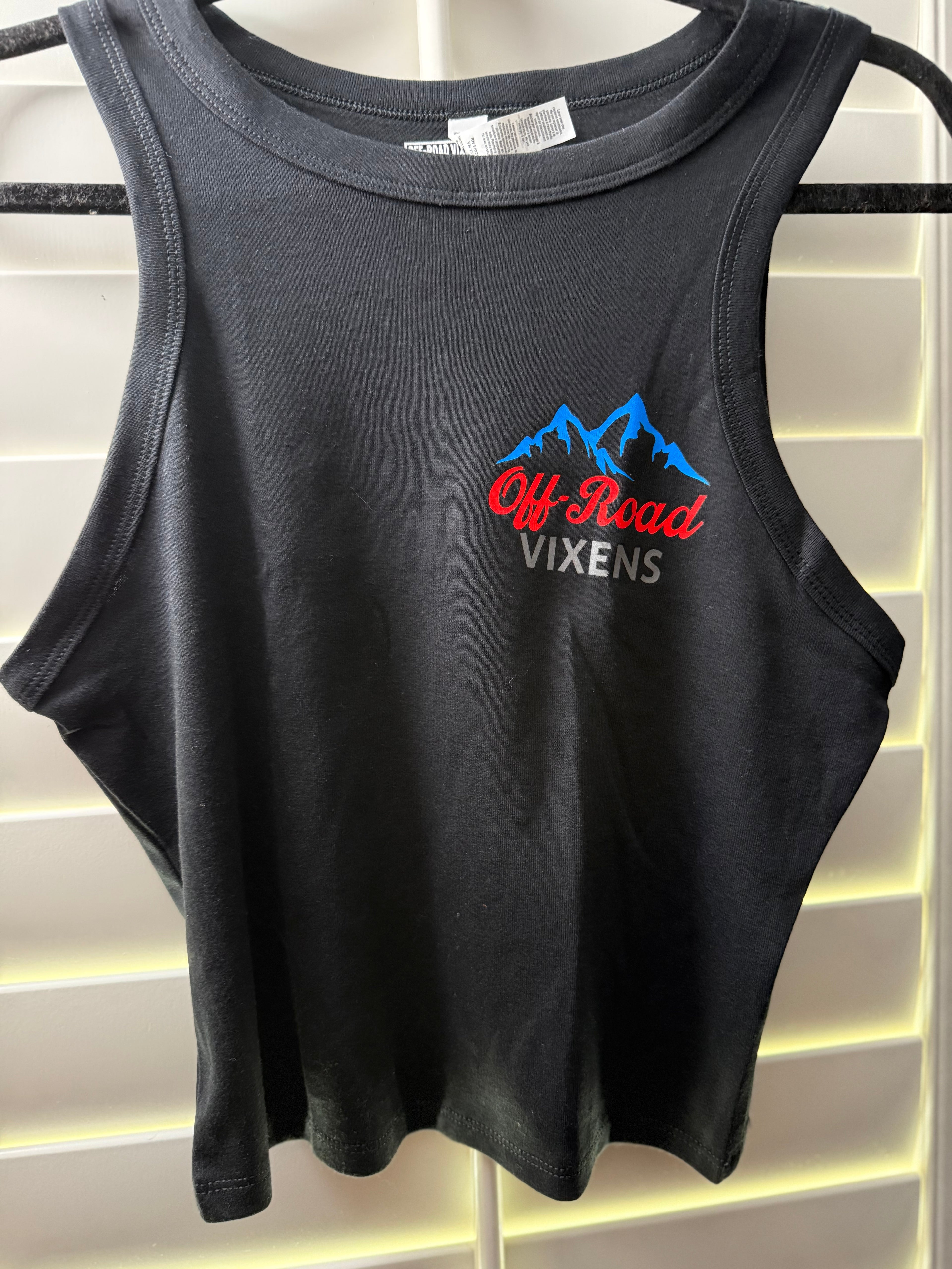 Off Road Vixens Rocky Mountain Cropped Micro Rib Tank