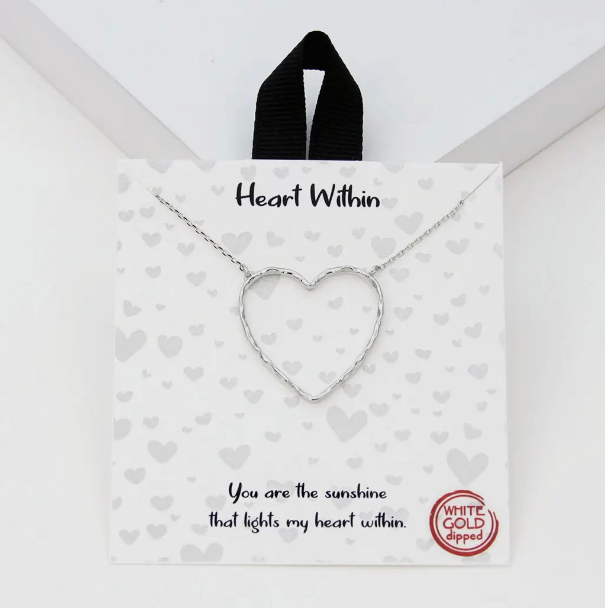 Silver Hollow Heart
Pendant Necklace