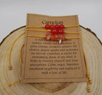 Handmade Natural Crushed Stones Bracelet Set with Card