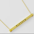 Gold-Dipped Brass Message Necklace