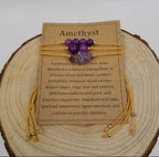 Handmade Natural Crushed Stones Bracelet Set with Card