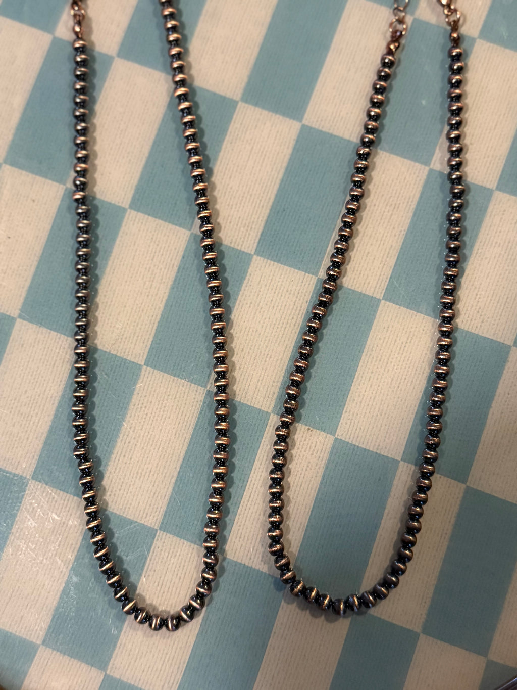 Western Navajo Bead Choker Necklace 4mm