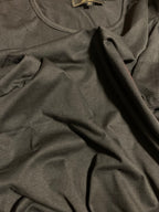 Black Crewneck W Hi Low Hem Plus Size Top