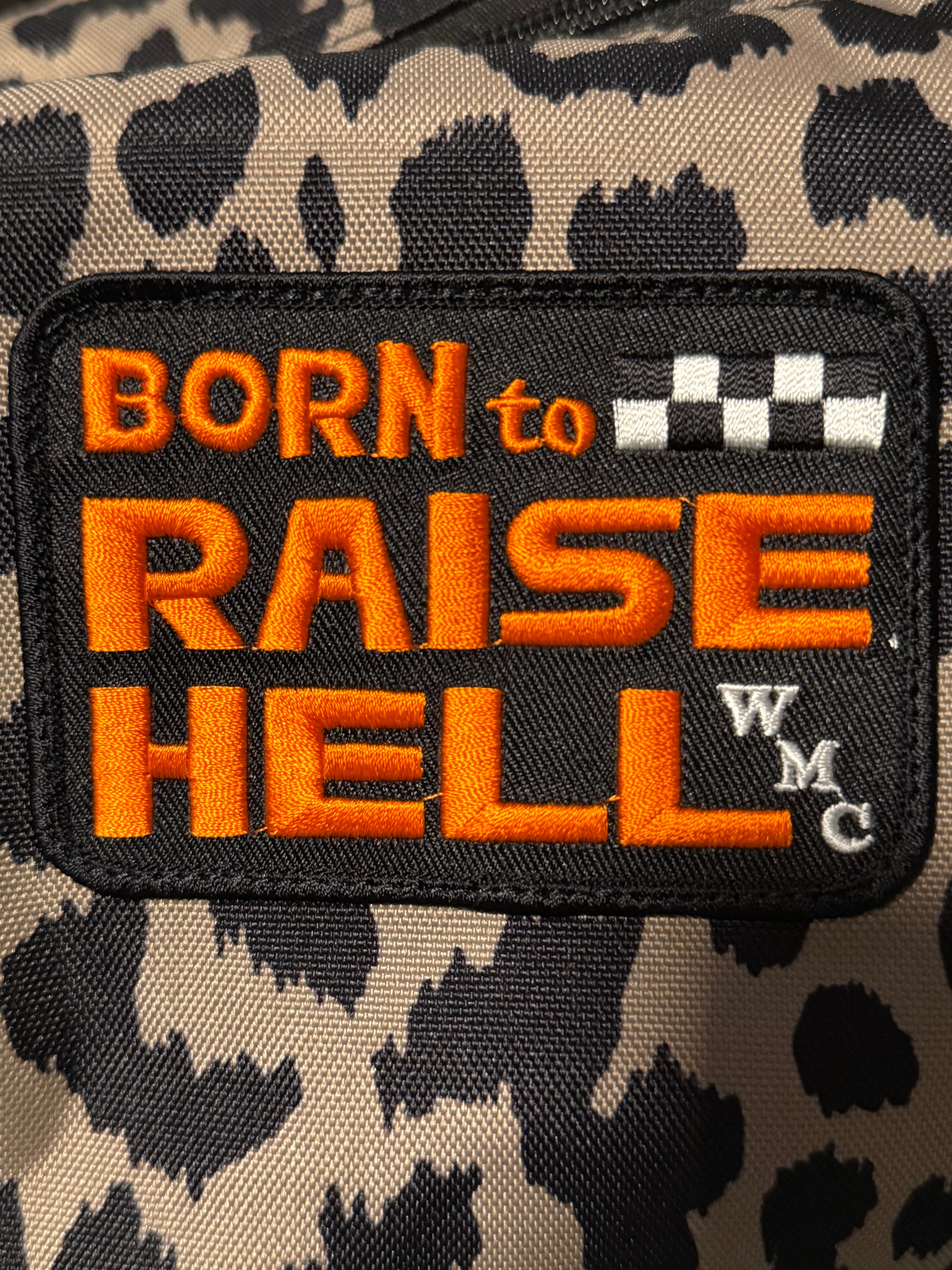 Born To Raise Hell Cheetah Duffel Bag