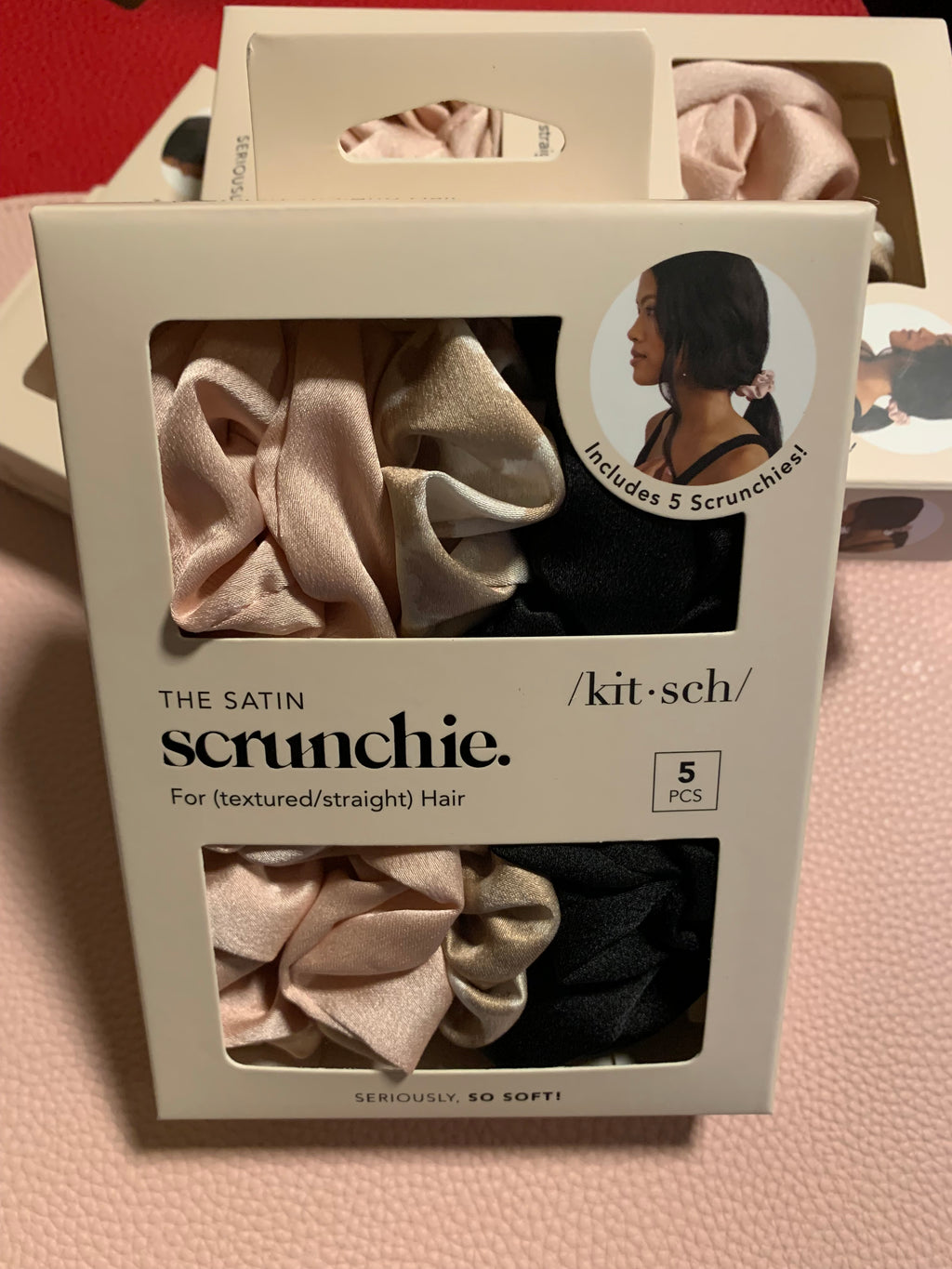 KITSCH Satin Sleep Scrunchies 5pc - Assorted
