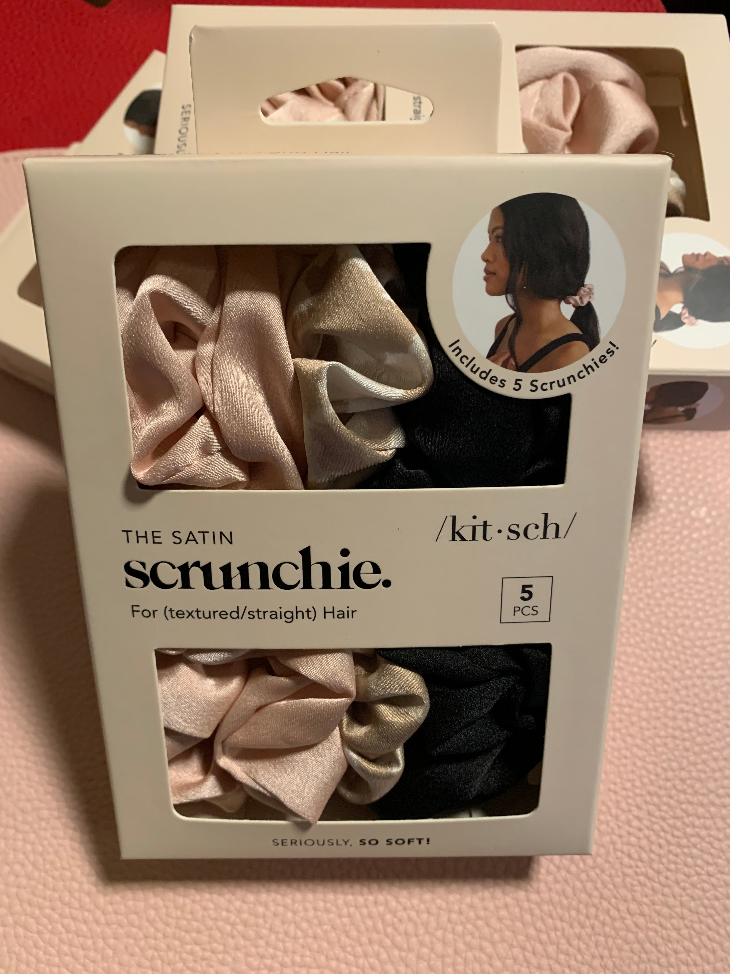 KITSCH Satin Sleep Scrunchies 5pc - Assorted