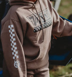 Off The Wall, Off Road Vixens Heavy Weight Hoodie “Brown”