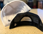 Ridge And Holler “Straight Pipes White” Squarebody Flat Bill Hat