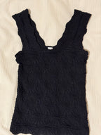 Flowers Jacquard Fitted Tank