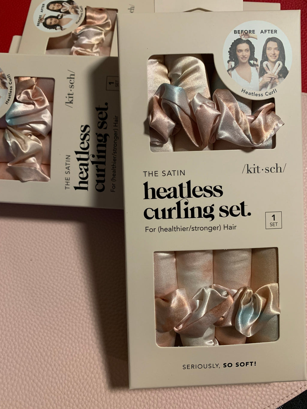 Satin Heatless Curling Set - Sunset Tie Dye