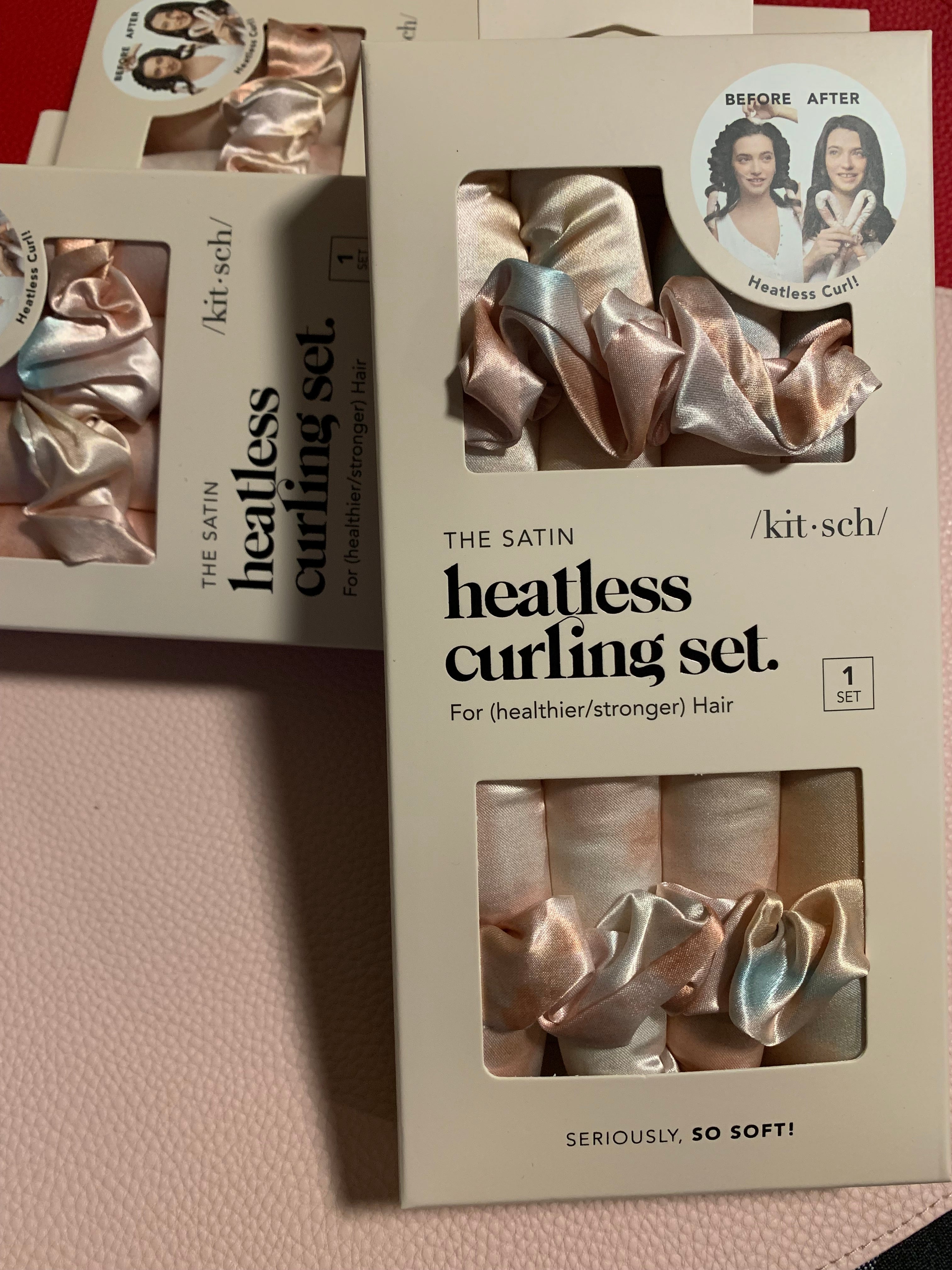 Satin Heatless Curling Set - Sunset Tie Dye