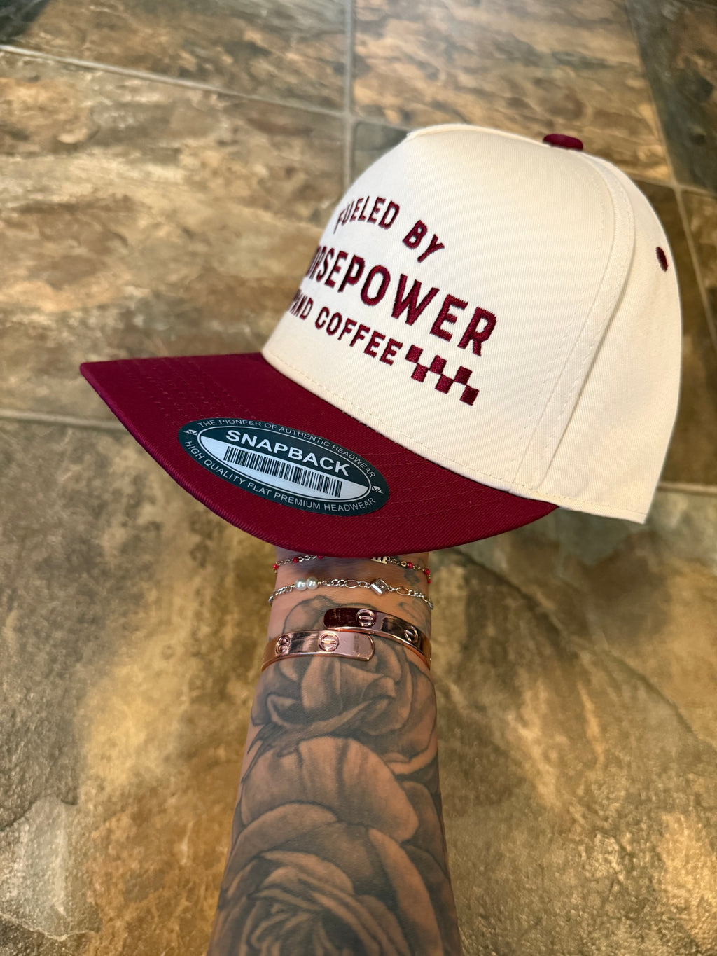 Fueled By Horsepower And Coffee SnapBack