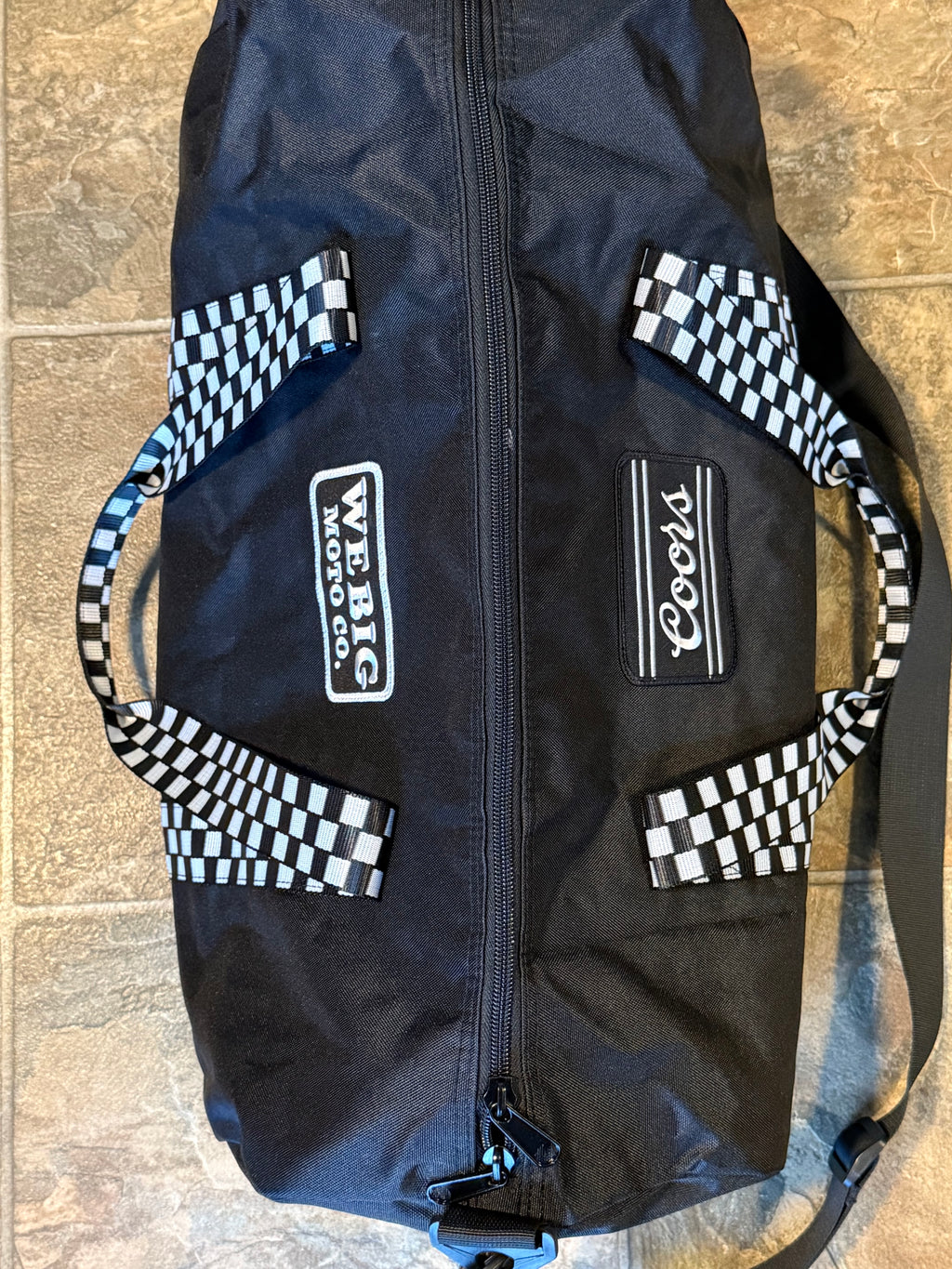 Coors Race Team Patch Duffel Bag “Black/White Checkered”