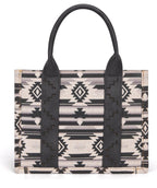 Wrangler southwestern print crossbody canvas tote gray