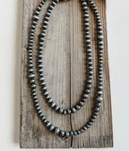 Western 2 Layer Navajo Style Pearl Necklace