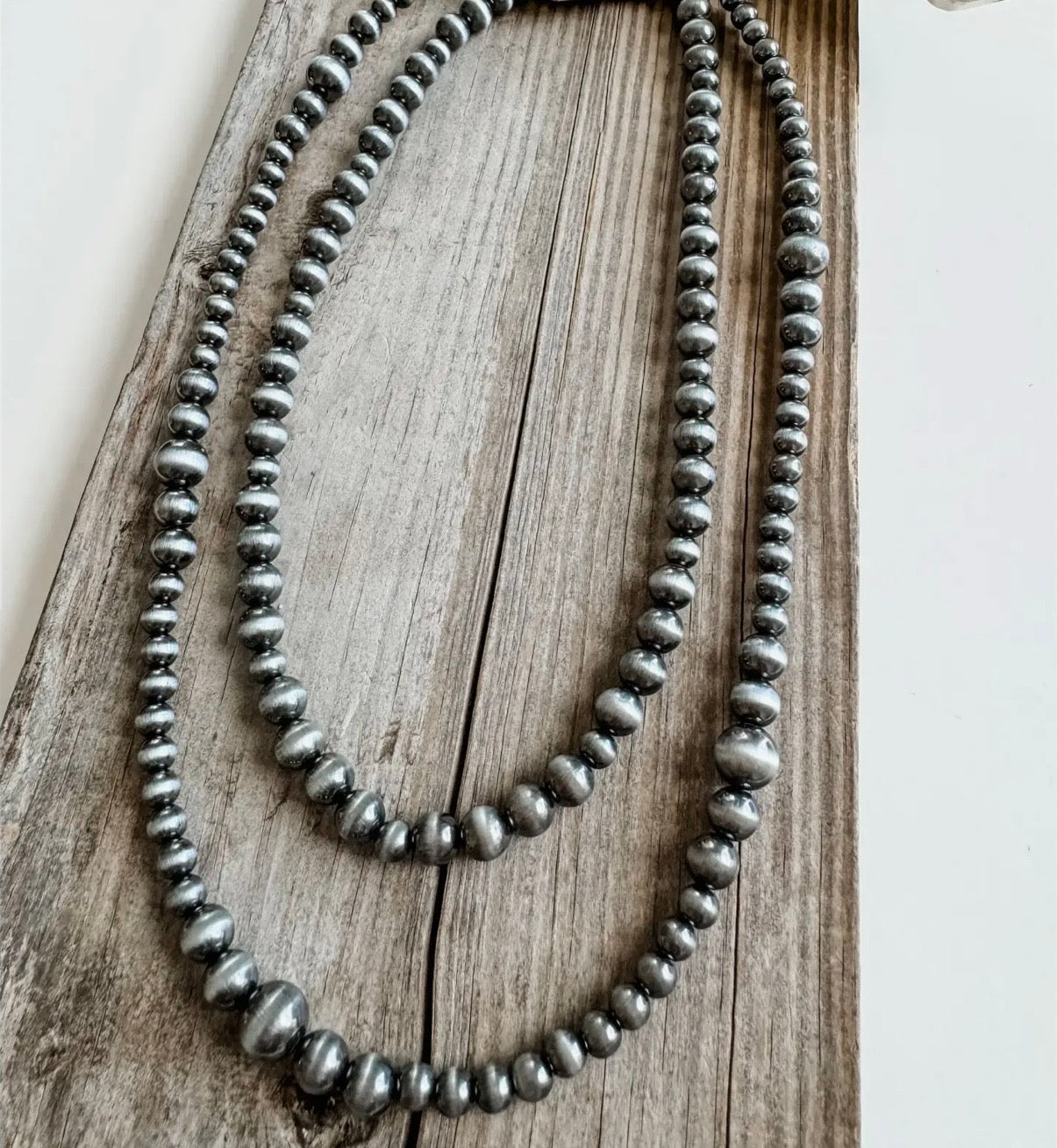 Western 2 Layer Navajo Style Pearl Necklace