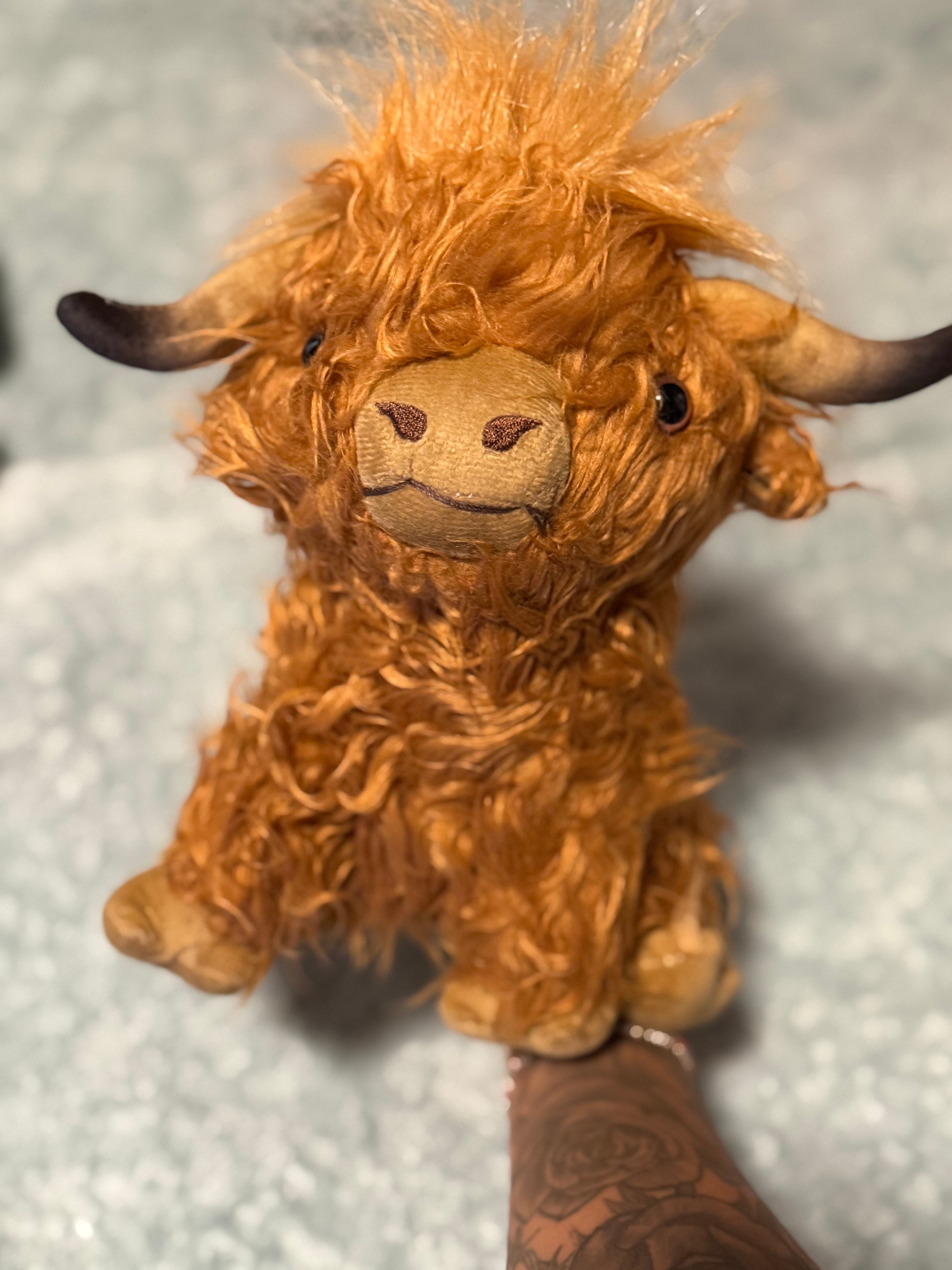Cute Cow Longhorn Plush