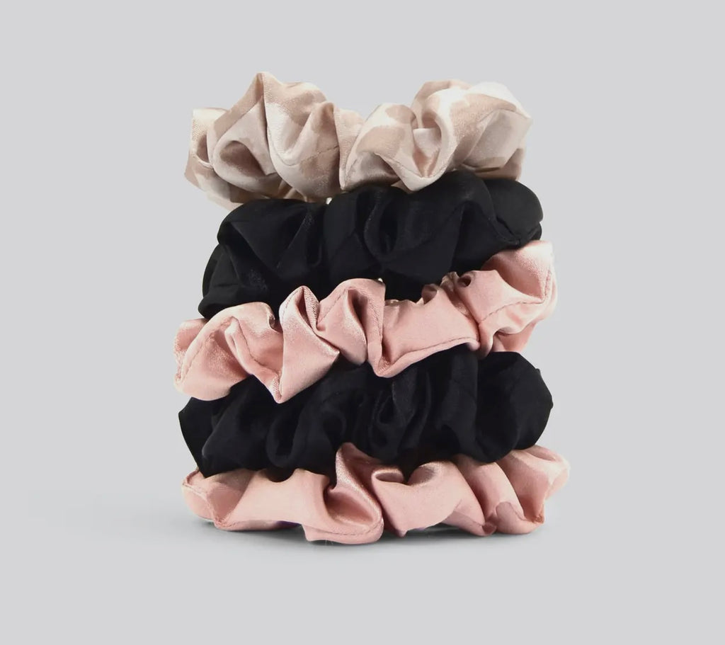 KITSCH Satin Sleep Scrunchies 5pc - Assorted