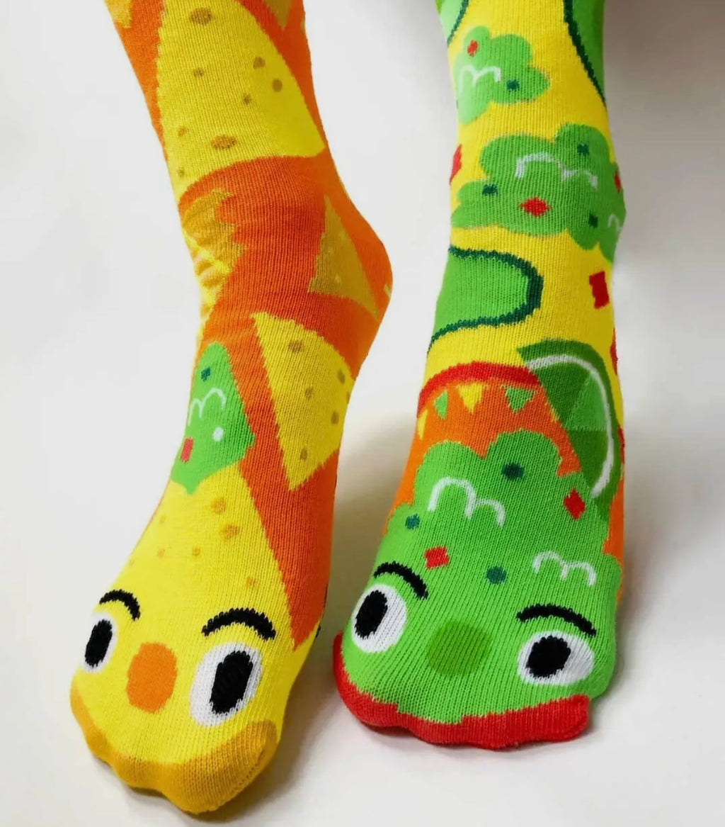 Chips & Guac Mismatched Adult Socks