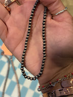 Western Navajo Bead Choker Necklace 4mm