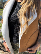 Collins Suede Vest “Plus Size”
