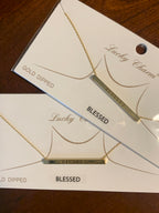 Gold-Dipped Brass Message Necklace