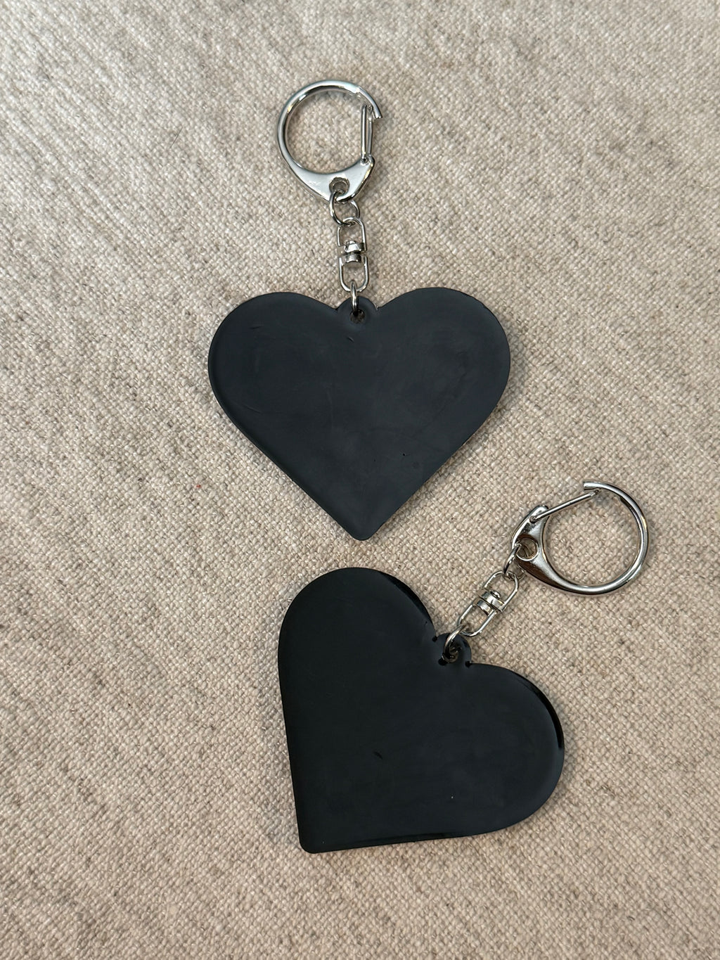 Checkered Heart Keychain