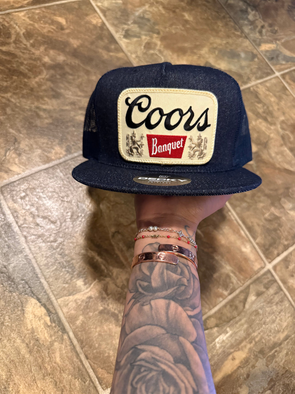Coors Banquet Denim Workwear FlatBill Patch Hat