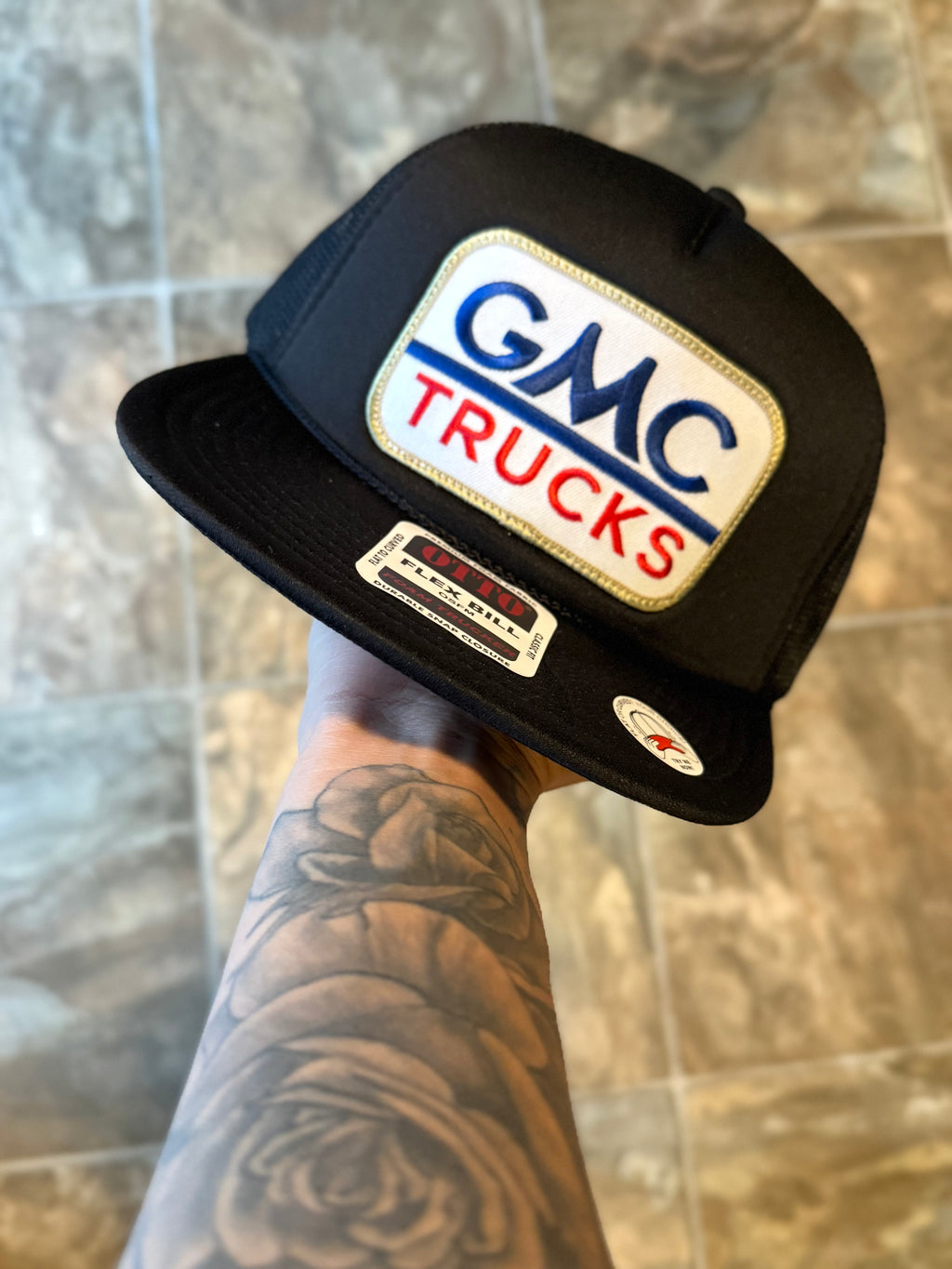 GMC Trucks Flat Bill Patch Hat